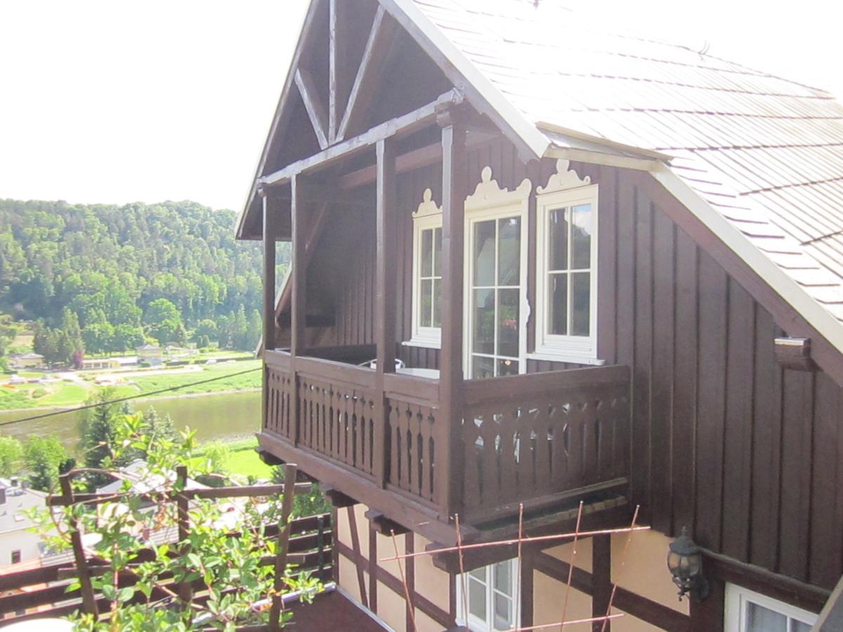Wehlener Landhaus In Stadt Wehlen, Saechsische Schweiz Luaran gambar